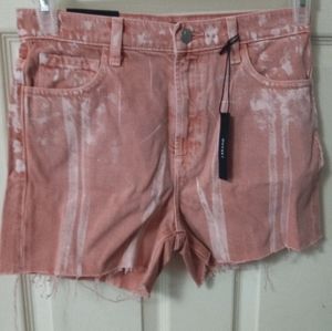 J Brand Pink Jules High Rise Shorts (26)